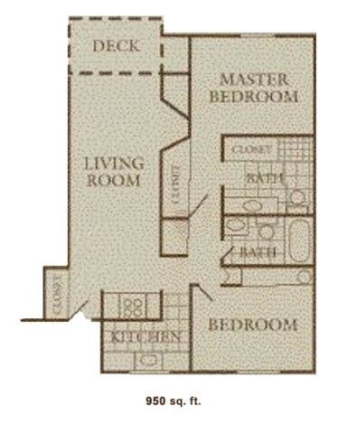 2 Bedroom G103 floor plan